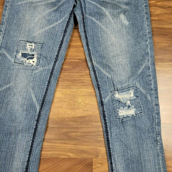 Jolt Brand Womens Blue Denim Distressed Skinny Jeans Size 5 (30x26) EUC - Picture 6 of 7